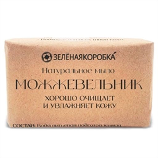 Крымский можжевельник. Натуральное мыло - Зеленая коробка фото 2