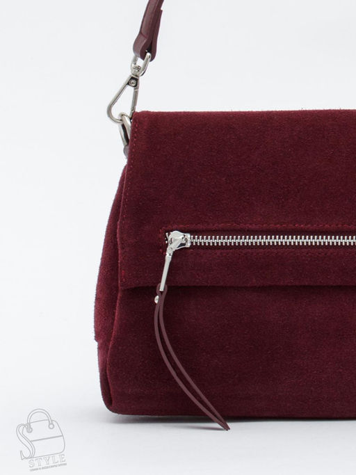 Сумка женская кожаная 8273-2PEF purple red Polina&Eiterou