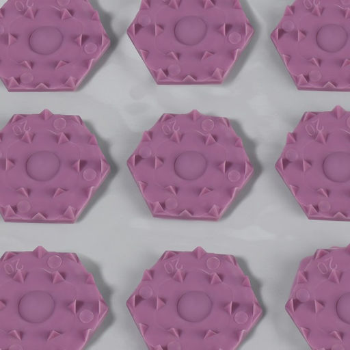 Ипликатор-коврик, основа ПВХ, 140 модулей, 28 64 см, цвет прозрачный/фиолетовый - Onlitop фото 4