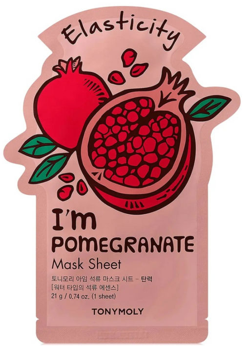 TONYMOLY I 'AM POMEGRANATE MASK SHEET - ELASTICITY Антивозрастная тканевая маска для лица с экстракт  фото 2