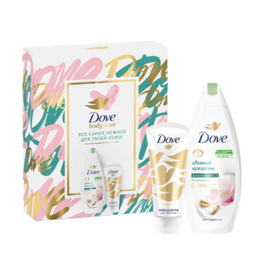ДАВ набор НЕЖНОСТЬ КОЖИ (шампунь 250мл + гель д/душа 250мл + крем д/рук 50мл + дезодорант ролл 50мл)