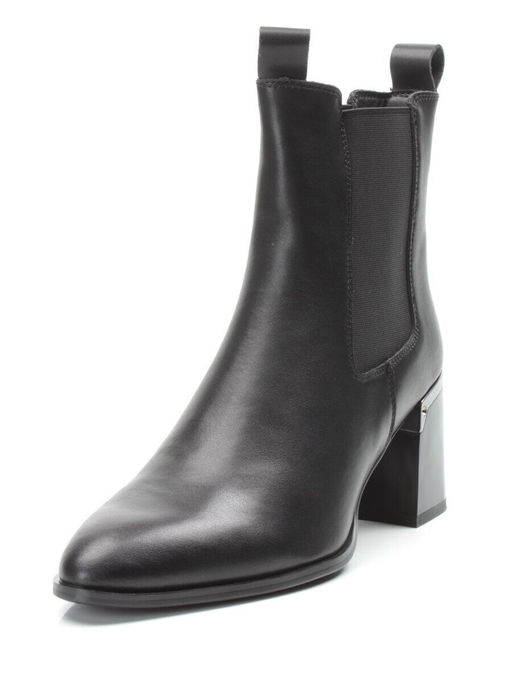 01-PCT161-1 BLACK Ботинки Челси демисезонные женские (натуральная кожа, байка) - Фабричный китай фото 6