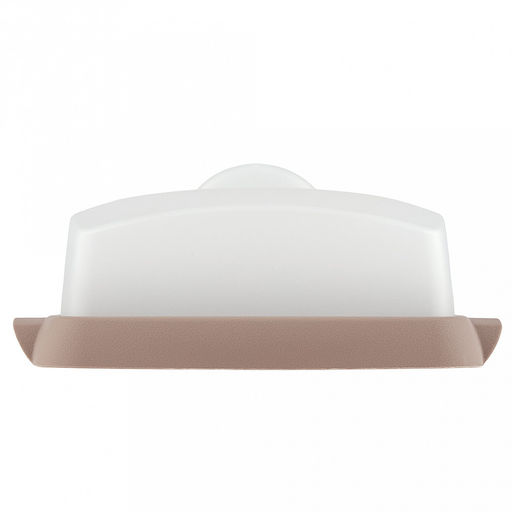 Масленка пластмассовая Таира 17х12х7см, прозрачная крышка, мокко (Россия) - Домашняя мода фото 4