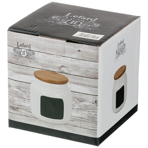 БАНКА ДЛЯ СЫПУЧИХ ПРОДУКТОВ NATIVE 550 МЛ. 10*10 СМ. ВЫСОТА=11 СМ - Lefard фото 2