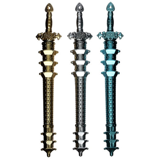 Цена за 12 шт. Ручка - прикол гелевая Рыцарский меч, МИКС