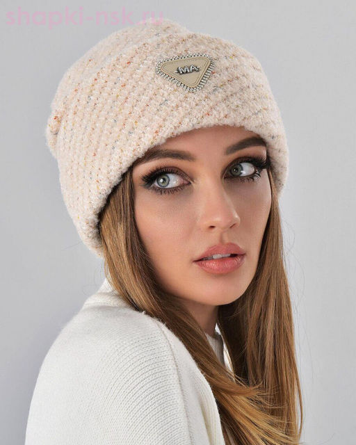 Отворот мохер мульти треуг.термо Шапка (56-58)