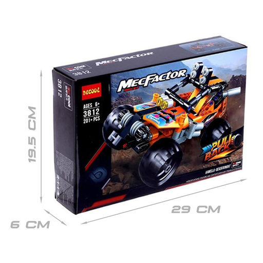 Конструктор с инерционным механизмом Багги, 201 деталь - Decool фото 5