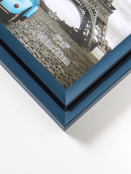 Фоторамка пластик 15х20 см "Остин" иссиня-чёрный 23,5х18,5х1,5 см