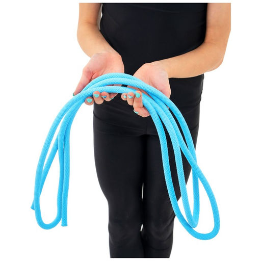 Скакалка гимнастическая утяжелённая Grace Dance, 3 м, 180 г, цвет голубой  фото 8