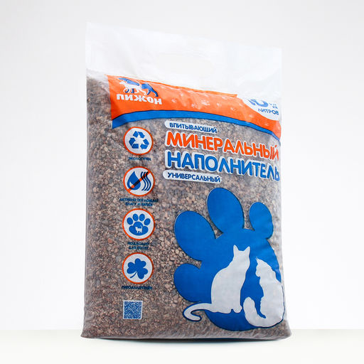 Наполнитель минеральный впитывающий «Пижон» универсальный, 10 л
