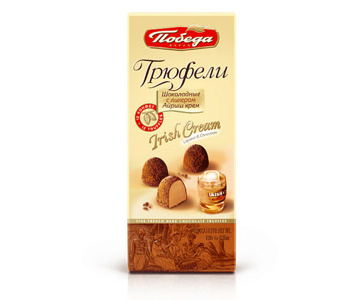 Трюфели шоколадные с ликером Айриш крем", 180 г