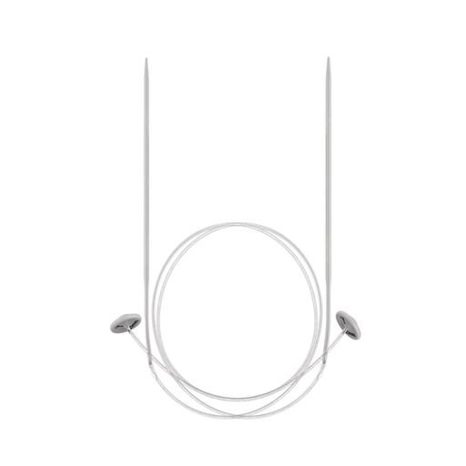 Спицы GAMMA раздельные на леске KNK алюминий d 2.5 мм 50 см 2 шт с фиксатором  фото 4