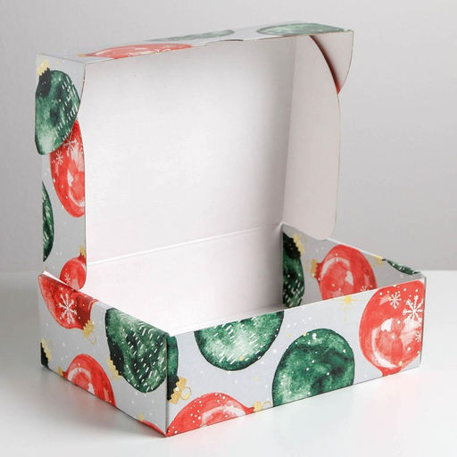 Коробка подарочная новогодняя складная «Уютного Нового года», 30.5 х 22 х 9.5 см