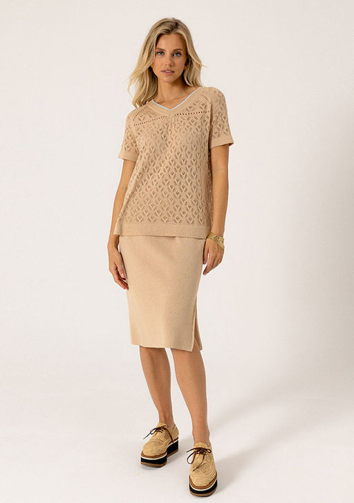 SS-2546 джемпер женский бежевый - Mozart фото 8