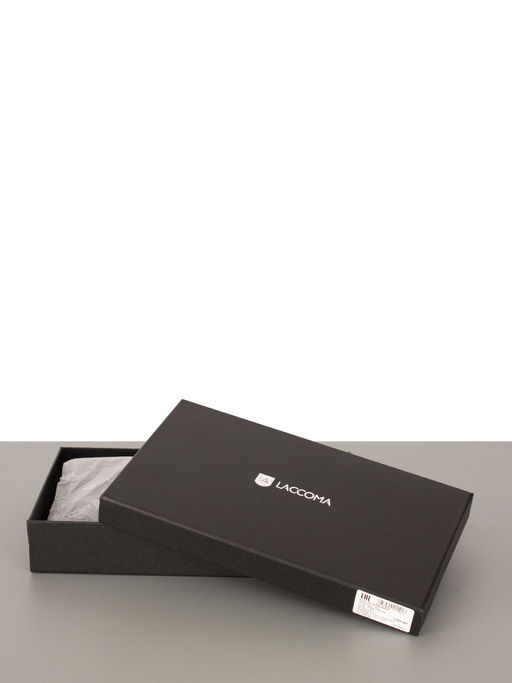 LACCOMA клатч V7513-черный натуральная кожа фото 5