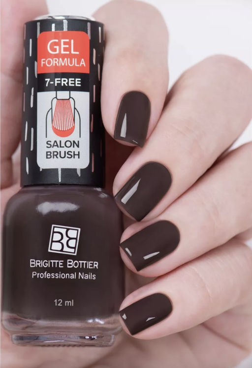 Brigitte Bottier Лак д/ногтей GEL FORMULA тон 32 кофе 12мл BB-GF32