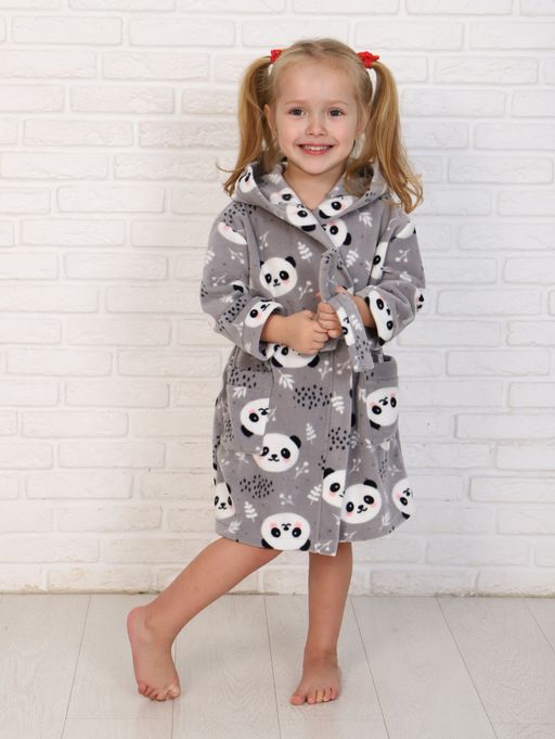 ХЛ007 Халат "Панда" (серый)
