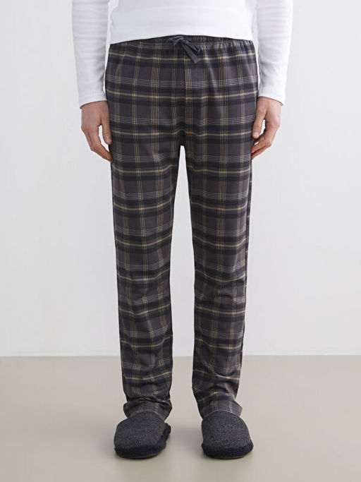 Standart Kal?p Ekose Erkek Pijama Alt