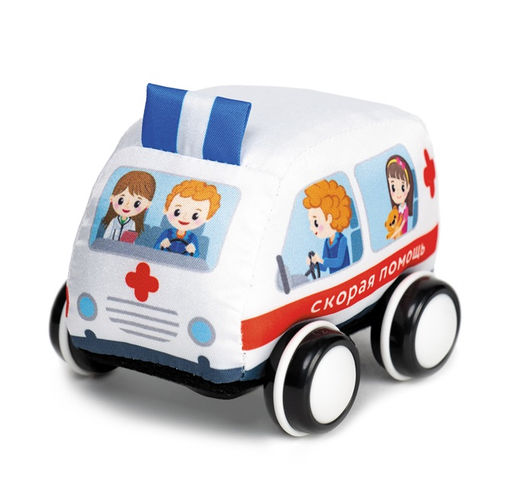 Стеллар. Машинка мягкая арт.03107 "Скорая" /16