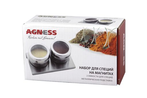 НАБОР ДЛЯ СПЕЦИЙ AGNESS МОНБЛАН 3 ПР.НА МАГНИТАХ, В Т.Ч. МЕТАЛ.ПОДСТАВКА 14*9*5 СМ  фото 2