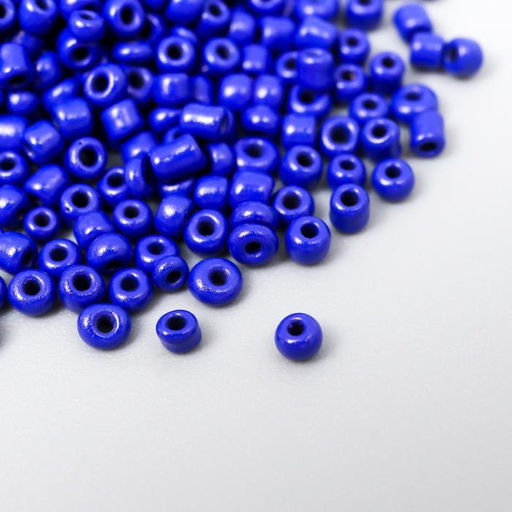 Цена за 2 шт. Бисер круглый 12/0 в бутылочке «Ярко-синий», 20 г