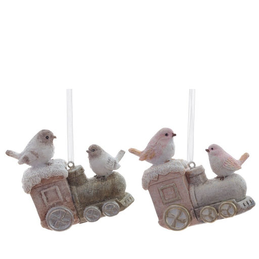 Изделие декоративное подвесное "Птички", L7 W3 H7 см, 2в.