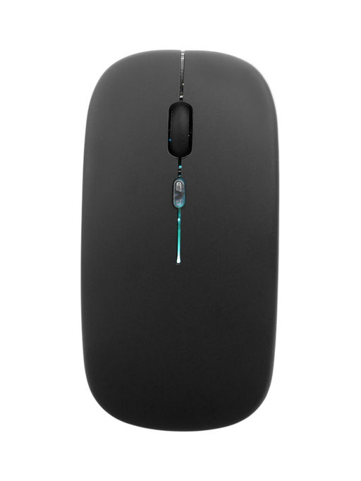 Мышь MB-2.4 беспроводная, оптическая, подсветка, 1600 dpi, USB+BT, чёрная