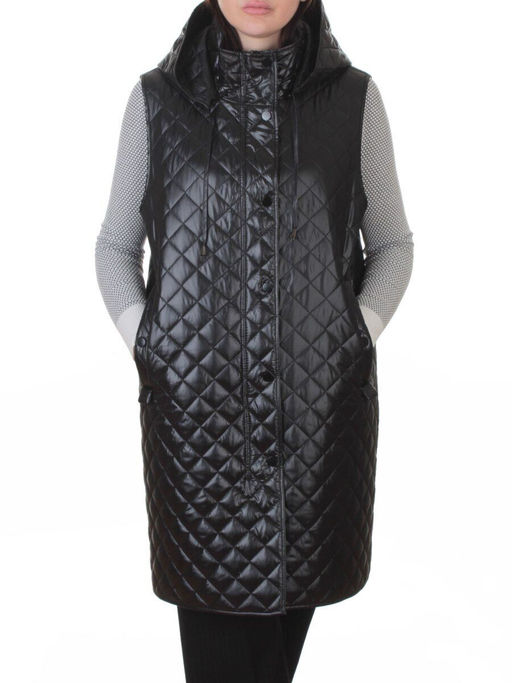 802 BLACK Жилет утепленный женский (50 гр. синтепон) - Fashion фото 3