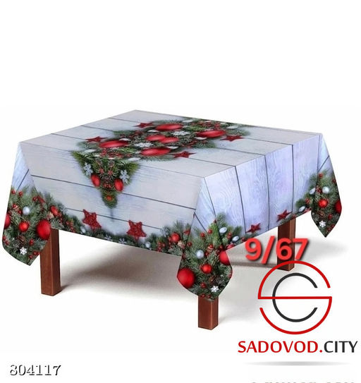 Новогодние скатерть ПВХ