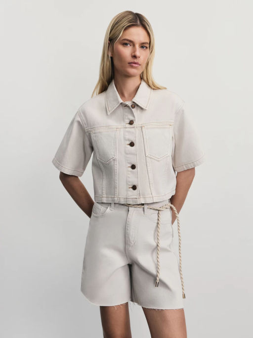 Джинсовые шорты бермуды / Zarina  фото 12