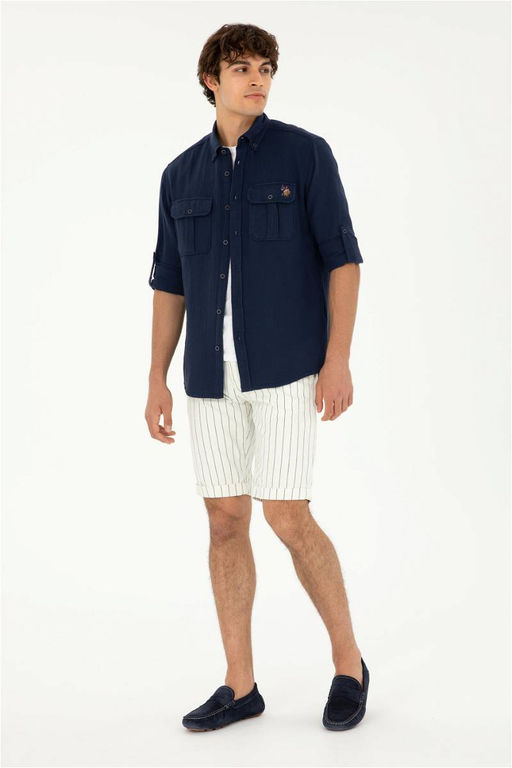 Мужские белые джинсовые шорты Неожиданная скидка в корзине - U.s. polo assn фото 3