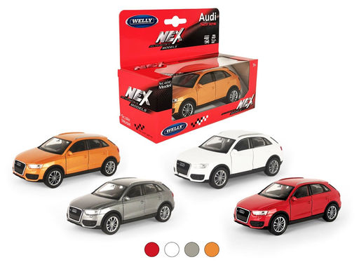 Welly. Машинка 1:38 "Audi Q3", металл, пруж. мех., цв. в ассорт. арт.43666W