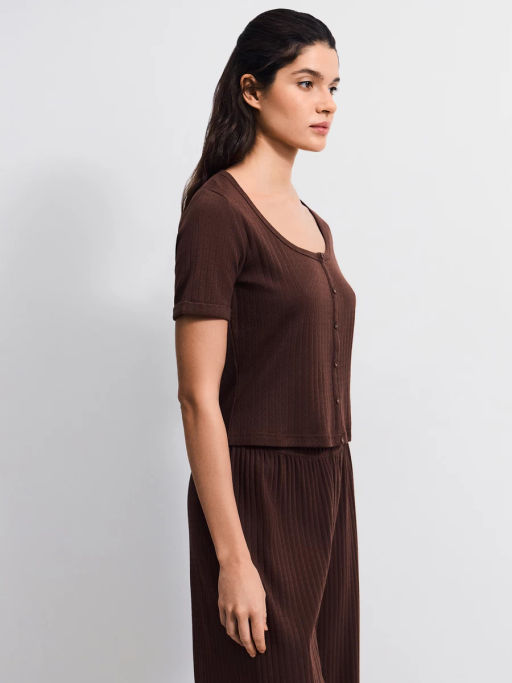 Домашняя блузка из ажурного хлопка ZR2603122807-20 / Zarina