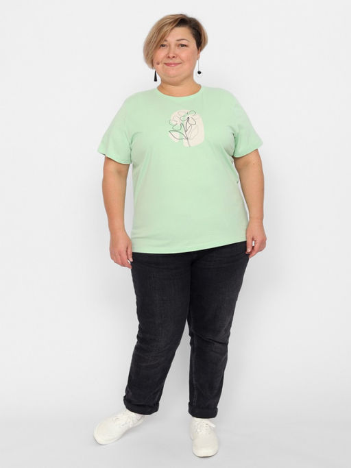 CRB wear/FSLW 60258-38 Футболка женская,ментоловый/Ex.Cherubino  фото 2