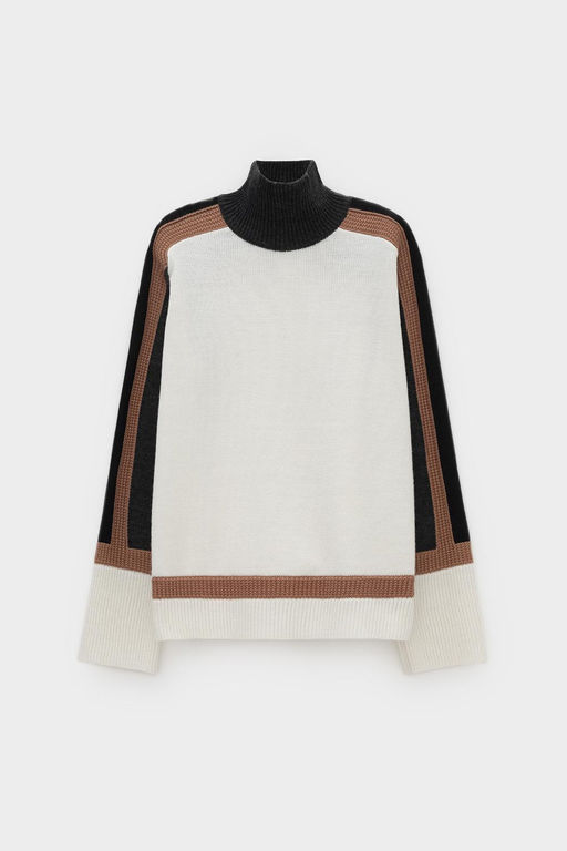 ЕВ 30227/ш/молочный джемпер жен