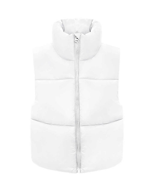 Утепленный белый жилет - Incity фото 2