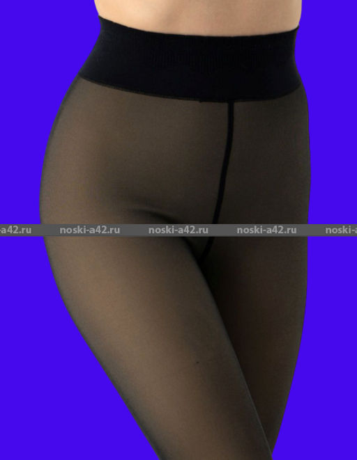 Цена за 2 шт. Женские лосины Вторая кожа имитация капрона с мехом р-р 4-5 (фактический размер 46-50) - For you фото 2