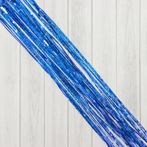 Цена за 10 шт. Дождик новогодний «Зимнее волшебство. Мерцание ночи», b - 9 см, L - 150 см, синий