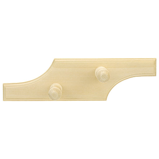 Вешалка-планка деревянная 25х7х8см, 2 крючка, липа (Россия) - Домашняя мода фото 2