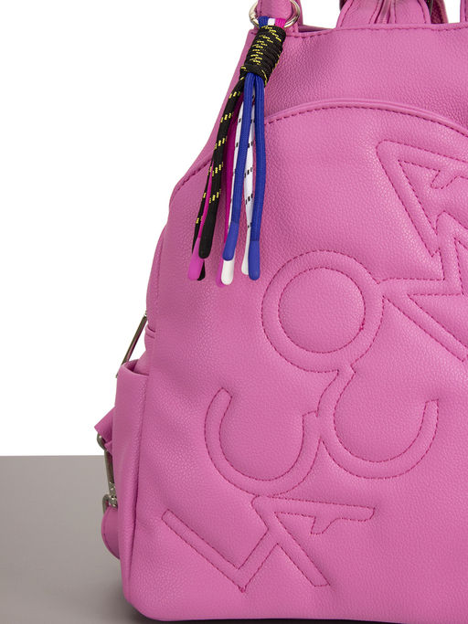 LACCOMA рюкзак Адель-ЛЦ802-светлая фуксия эко кожа хлопок  фото 3