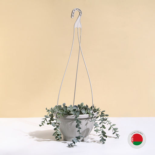 Цена за 2 шт. Кашпо подвесное, 2 л, пластик, бежевое