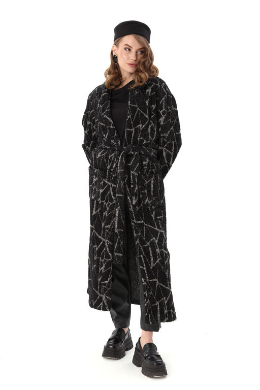 Костюм NIKVA н1003-1 чёрная геометрия и чёрный