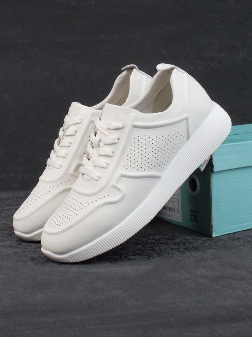 05-PDL195-6-1 LT. BEIGE Кроссовки женские (натуральная кожа) - Фабричный китай фото 16