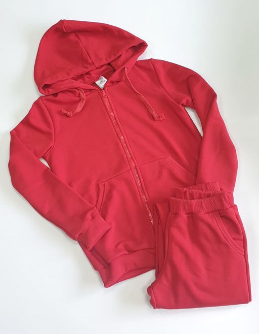 Толстовка  на молнии футер 3-нитка петля , красный - Knitka wear фото 3
