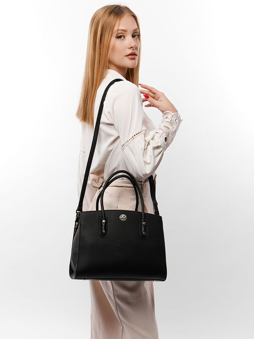 LACCOMA сумка WJ7249-черный эко кожа хлопок фото 9