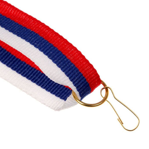 Цена за 10 шт. Лента для медали, триколор