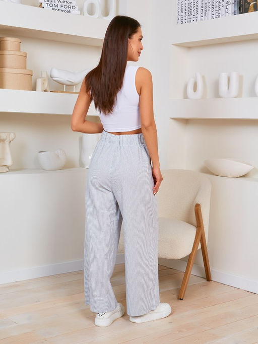 БРЮКИ БРАВОНА ВАЙТ БЛЮ -