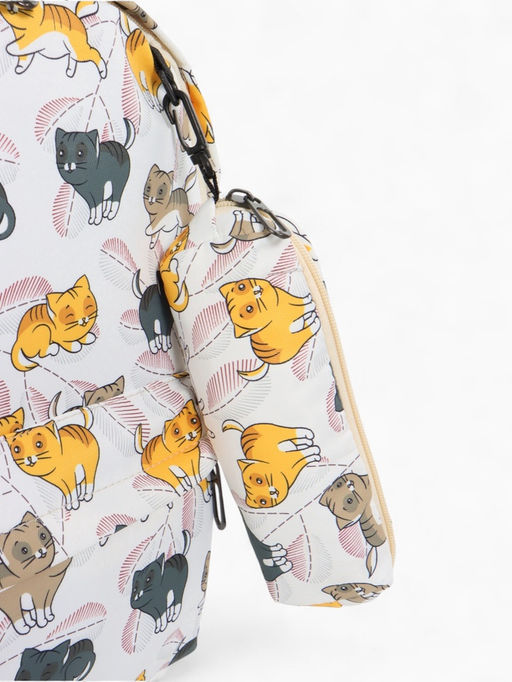 Набор: рюкзак школьный и пенал, с карманами, с принтом, размер 29?12?41 см, розовый