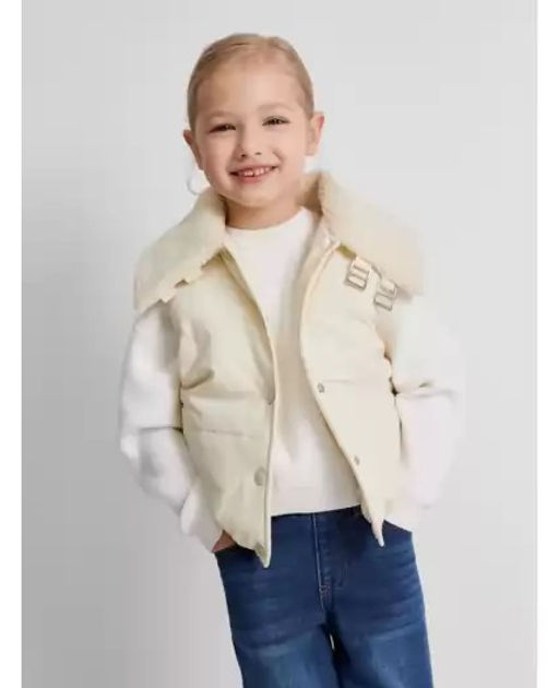20220400024, Жилет (утепленный) детский для девочек Affogato бежевый