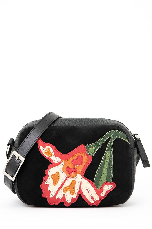 Сумка с аппликацией ЛИКВИДАЦИЯ КОЛЛЕКЦИИ ДС-487-309 черный